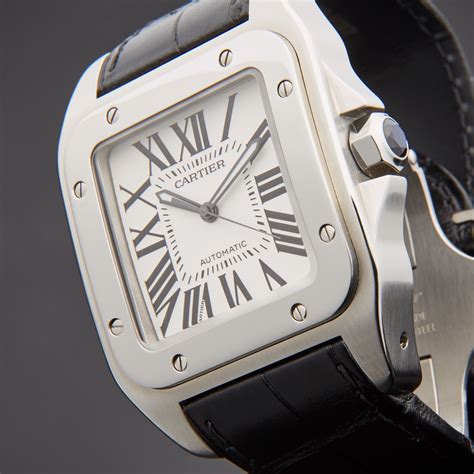 used cartier santos 100